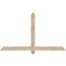 Ekena Millwork Eugene Smooth Timber Gable Bracket, Douglas Fir, 60"W x 35"H x 1 1/2"D x 3 1/2"F, 14/12 Pitch GBW060X35X0204EUG00SDF - alternate 1